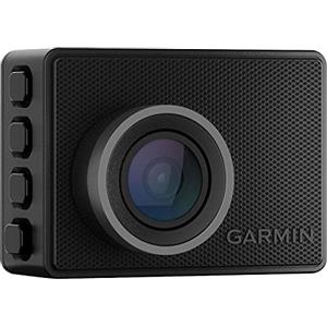 Garmin Dash Cam 57, 1440p e 140 gradi FOV, monitora il tuo veicolo mentre sei lontano con nuove funzionalità collegate, controllo vocale, compatto e discreto, include scheda di memoria
