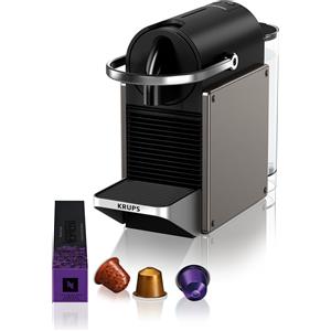 Krups Macchina da caffe' espresso Krups Pixie XN306T a capsule 0.7l 1260W Nero/Titanio [XN306T NESPRESSO PIXIE]