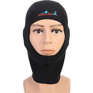 SPYMINNPOO Cappuccio per Muta 1/3MM Cappuccio per Muta Termica in Neoprene Cappello da Sub da Surf per Uomo Donna(L-1 mm) Sport Acquatici Tuffarsi