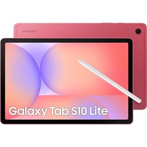 Samsung Galaxy Tab S10 Lite, 3 anni di garanzia, Tablet Android, 5G, 6GB RAM, 128GB, 10.9 Dispaly LCD, S Pen, Android 15, Coral Red [Versione italiana]