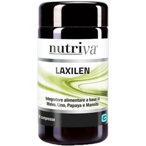 Nutriva Laxilen - Integratore Alimentare per Regolarizzare il Transito Intestinale, 60 Compresse, Vegan