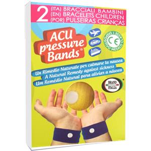Idee Innovative Bracciale Acu Pressure Band Bambini - Allevia la nausea con digitopressione - 2 Pezzi