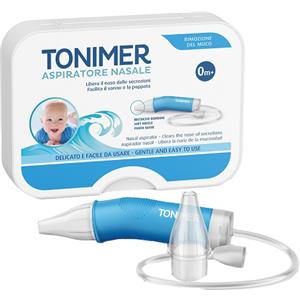 IST.GANASSINI Tonimer Aspiratore Nasale per Neonati e Bambini - Rimozione Delicata delle Secrezioni Nasali, Previene Otite e Sinusite