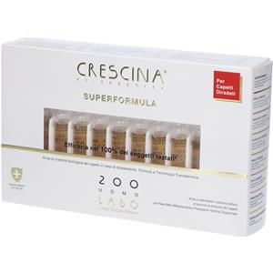 Crescina Super Formula 200 Uomo - Trattamento Dermo-Cosmetico per Ricrescita Capelli, 20 Fiale da 3,5 ml