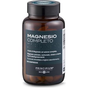 Bios Line Magnesio Completo - Integratore in 180 Compresse da 4 Fonti Diverse per Benessere Muscolare e Nervoso