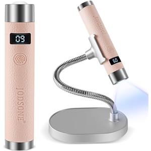 JODSONE Supporto magnetico U V Lampada LED per unghie Senza fili Ricaricabile Asciugatore per smalto gel Portatile con sensore intelligente 2 timer Schermo LCD