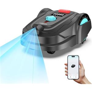 YARDCARE M800Plus Robot Tagliaerba senza filo Perimetrale Max 800m²,Posizionamento GPS + Navigazione con Visione AI,Taglio a forma di U,Retour Station de Recharge+APP,Evitamento Preciso Degli Ostacoli