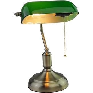 V-TAC Lampada da Tavolo Vintage Verde con Attacco E27 e Catena Pendente ON/OFF