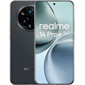 realme 14 Pro+ Smartphone 5G, Grigio, fotocamera Sony OIS Periscopica 3X, design che cambia colore sensibile al freddo,display da 120Hz, 18GB(8+10expansione)+256GB,IP69,Nessun adattatore