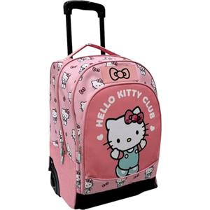 il megastore dei giocattoli e Giochiamo Trolley Key People originale per bambini con design Hello Kitty - Zaino trolley per scuola elementare, leggero, resistente e con manico estensibile e ruote