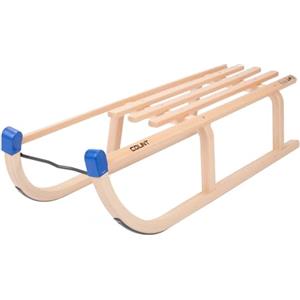 Colint Slitta slittino in legno Davos 90 cm legno di faggio neve