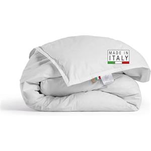 DREAMIN'101 DREAMIN*101 - Piumone Matrimoniale Invernale in Piumino e Piume Certificato con Tessuto 100% Cotone Percalle - Trapunta Invernale Ipoallergenica e Traspirante, Piumino Matrimoniale Piuma d'Oca 250x205