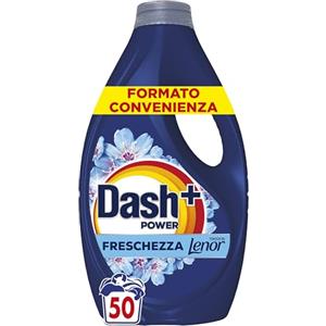Dash Power Detersivo Liquido Lavatrice, 50 Lavaggi, Freschezza Di Lenor, Risveglio Primaverile, rimuove addirittura gli odori di sudore vecchi di 7 giorni, per una pulizia impeccabile