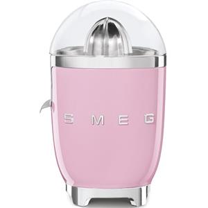Smeg, Spremiagrumi Elettrico CJF11PKEU, Spremitura a Pressione Manuale, Beccuccio Antigoccia e Cono Universale, Base Antiscivolo, Avvolgicavo Integrato, 70W, Rosa