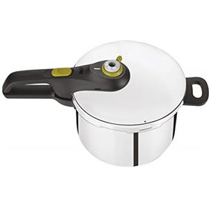 Tefal P2530737, Secure 5 Neo, Pentola a pressione da 6 litri, in acciaio inox, 5 Sistemi di Sicurezza, sistema di apertura/chiusura facile, tutti i tipi di piani cottura (inclusa quella a induzione)