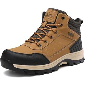 ARRIGO BELLO Stivali Uomo Scarpe Invernali Scarponi Stivaletti da Trekking Neve Caldo Pelliccia Fodera Passeggio Scarponcini Taglia 41-46 (B-Marrone, 44)