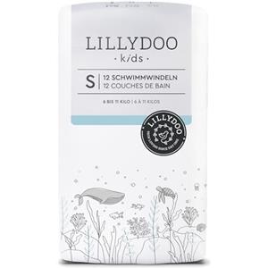 LILLYDOO Pannolini costumino LILLYDOO per bambini, usa e getta, taglia S (6-11 kg), 3 confezioni (36 unità) con 2 fantasie