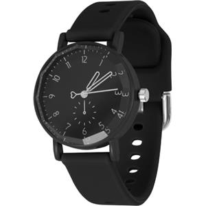 OFFCUP Orologio da Donna, Orologio Analogico al Quarzo Donna, Orologio da Polso Donna Con Cinturino in Silicone Casual O Attività Sportive,Movimento a Tre Lancette, Cassa da 38MM -Nero