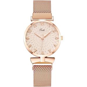 OFFCUP Orologio da Donna, Orologio Analogico al Quarzo Donna, Orologio da Polso Donna Con Cinturino in Acciaio Inossidabile Classico Casual, Movimento a Tre Lancette, Cassa da 29.5MM- Oro rosa