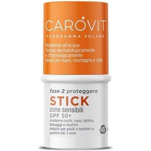 MEDA PHARMA SpA CAROVIT STICK SPF50 4ml - Stick Trasparente per Zone Sensibili con Protezione Molto Alta