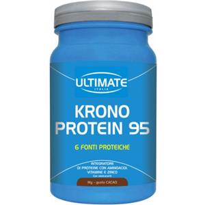 VITA AL TOP Srl Krono Protein 95 Cacao - Integratore Proteico 1 Kg con 6 Tipi di Proteine per Nutrimento Muscolare Fino a 5 Ore