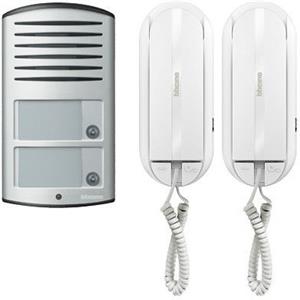 BTICINO Kit audio bifamiliare composto da citofoni SPRINT L2 e pulsantiera LINEA 2000 Cod. 366821