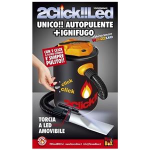 Fire&Box AspiraCenere ignifugo Fire&box 2CLICK LED cod. W8022 - Nuovo Modello con LED