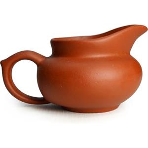 YXHUPOT Chinese Gongfu Tea Fairness Cup 120 ml tradizionale brocca da tè in argilla, marrone terracotta, fatta a mano, mini (rosso)