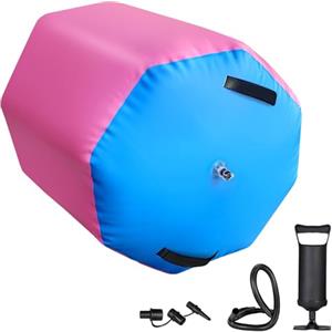 CISSIYOG Rullo Ad Aria Gonfiabile per Ginnastica Tappetino Airtrack Rullo per Yoga Allenamento Casa Rullo Inflatable Backbend 70x90cm