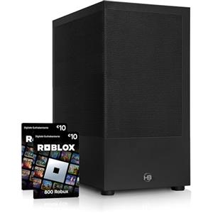 HYPER BYTE® Gaming Pc Essential - Computer con AMD Ryzen 3 3200G 4,0 GHz | Vega 8 | 16 GB RAM DDR4 | Disco rigido SSD 256 GB | Desktop tower per gamer | WLAN | Windows 11 Pro + buono Robloх da 20 €