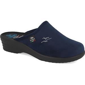 Fly Flot | Classic Man, Pantofole Uomo Classiche, Ciabatta con Tomaia in Microfibra, Sottopiede in Microfibra, Blu, 43