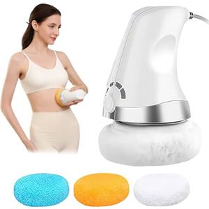 GOEDCH Massaggiatore Elettrico Anticellulite: Massaggiatore Cellulite per Pancia, Glutei, Gambe, Massaggiatore Elettrico Tenuto Mano per Aiuta L'affaticamento muscolare Con Pad Lavabile