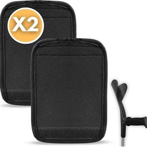 OrtoPrime PACK X2 Cuscinetti per Stampelle Confortevoli - Imbottiture per Deambulatori e Bastoni per Anziani - Coprimaniglie Protettivi per Stampelle Ortopediche