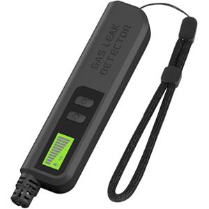 Ruaizel Rilevatore Gas e Monossido di Carbonio, Rilevatore Metano per GPL/Gas Naturale/Carbone, Monitor di Metano e Propano Butano, Portatile con Display LCD (nero)