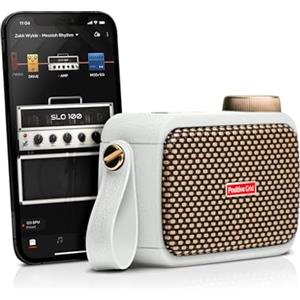 Positive Grid Spark GO Pearl 5 W Amplificatore Smart Ultra Portatile per Chitarra, Amplificatore per Cuffie e Altoparlante Bluetooth con App Smart per Chitarra Elettrica, Acustica o Basso - Perla