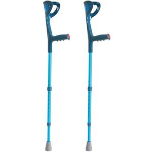 p age Stampelle Ortopediche Regolabili per Adulti, in Alluminio Anodizzato, Supporto Avambraccio (Blu, Adulto)