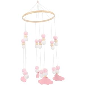 SUPVOX Giostrina Per Culla Con Palline Di Feltro e Ciondolo Campana Per Lettino Per Ragazzo Ragazza Ragazza Decorazione Mobile Da Appendere Alla Culla