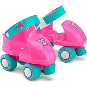 Xootz Pattini a rotelle per principianti My First 4 Wheel, per bambini, ragazzi e ragazze, rosa, misura unica