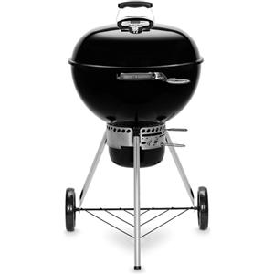 WEBER Barbecue a Carbonella Carbone da Esterno BBQ da Giardino Ø 57 cm con Coperchio e Ruote colore Nero - 14701004 - GBS E-5750 Master Touch
