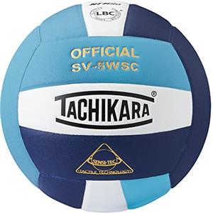Tachikara Sensi-Tec - Pallone da pallavolo composito ad alte prestazioni (blu polvere/bianco/navy)