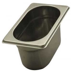 Gastronorm Europe Contenitore Gastronorm 1/9 h100 in Acciaio Inox AISI 304 - Dimensioni 176x108 mm, Capacità 0,9 litri