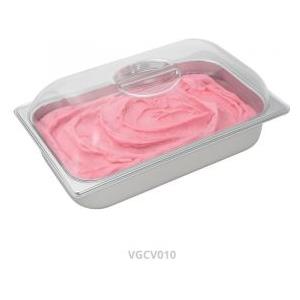 Gastronorm Europe GEL VGCV010 Coperchio a cupola in Policarbonato trasparente per vaschette gelato 360x250 mm