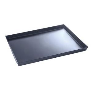 Cerutti Inox Teglia Rettangolare in Lamiera Blu 45x35x3 cm - Professionale, Resistente fino a 250°C, Pareti Svasate