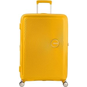 American Tourister Soundbox - Trolley S Espandibile Bagaglio a Mano, 55 cm, 35.5/41 L, Giallo (Golden Yellow)