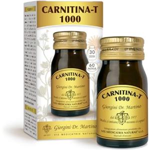 Dr Giorgini CARNITINA 1000 pastiglie - 30 g (integratore di carnitina, 1000 mg di carnitina nella dose massima giornaliera)