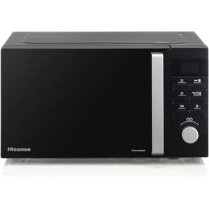 Hisense Microonde H25MOBS1HC, cavità 25L, apertura porta a sinistra, display LED touch, manopole, 8 funzioni, 900W