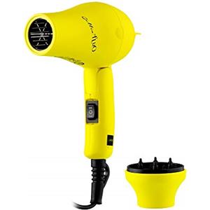 Labor Gettin'Fluo Mini Phon da Viaggio Giallo con Diffusore, 1200 Watt, Pieghevole e Soft Touch