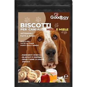 Bon appetit ENJOY biscotti per cani Goodboy MELA e MIELA artigianale fatto a mano uno Spuntino naturale cotto al forno Senza farine di carne o pesce e senza zuccheri aggiunti