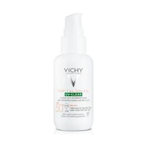 Vichy Capital Soleil UV Clear SPF50 - Crema solare anti-imperfezioni 40 ml con tecnologia Netlock