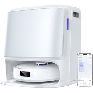 NARWAL Freo Z10 Robot Aspirapolvere e Lavapavimenti con sistema anti-groviglio, 15.000Pa, Lavaggio 75°C, Asciugatura, Sollevamento auto, Autosvuotamento, Evita ostacoli, Per peli animali